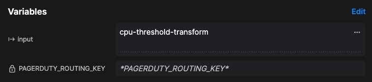 Environment variables