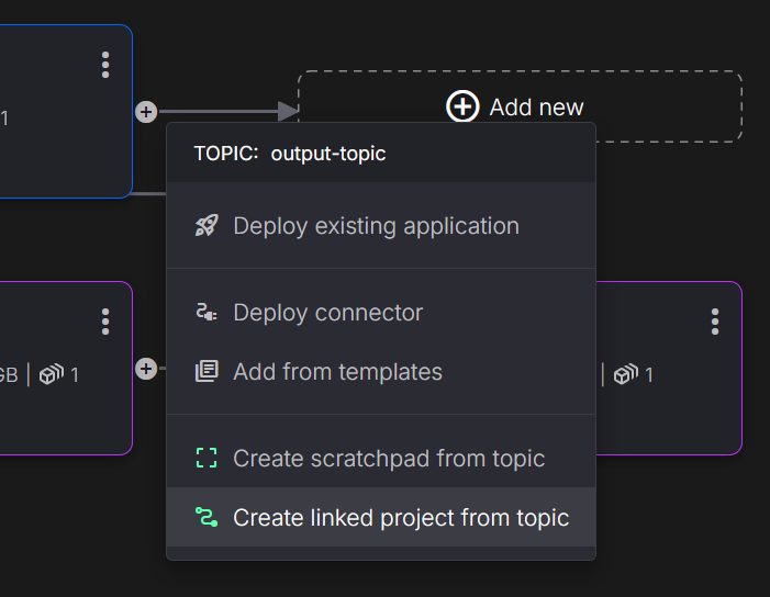 Create Linked Project from Deployment