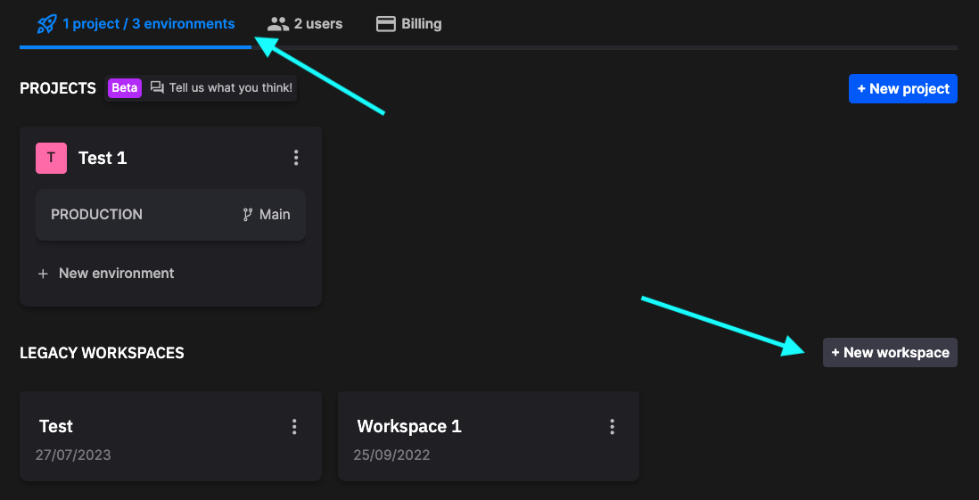 Legacy Workspace