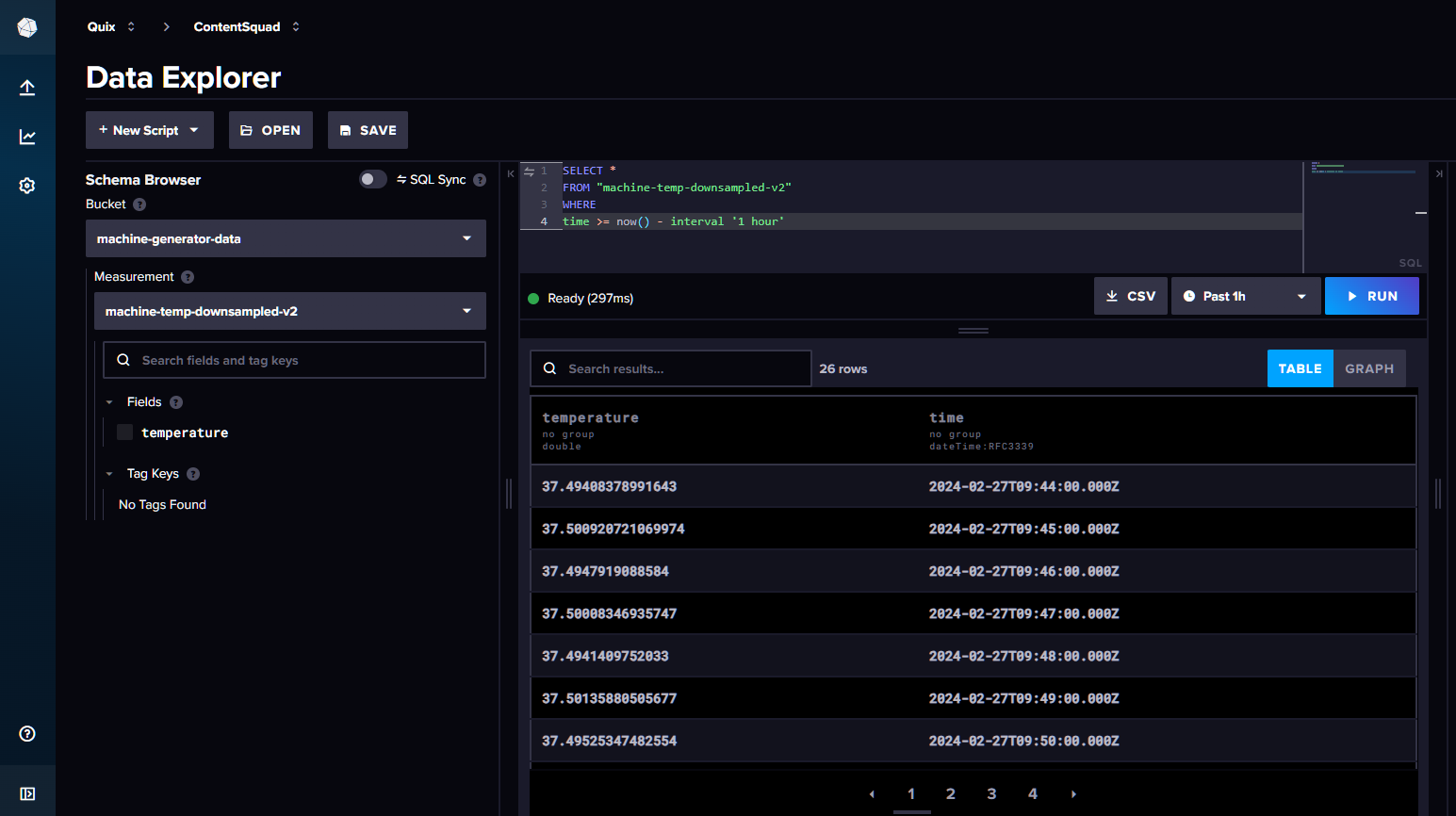 InfluxDB v3 query